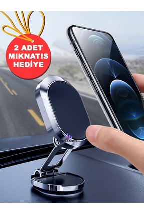 Dexmon Katlanabilir Mınatıslı Manyetik Mini Araç Içi Ve Masaüstü Telefon Tutu...