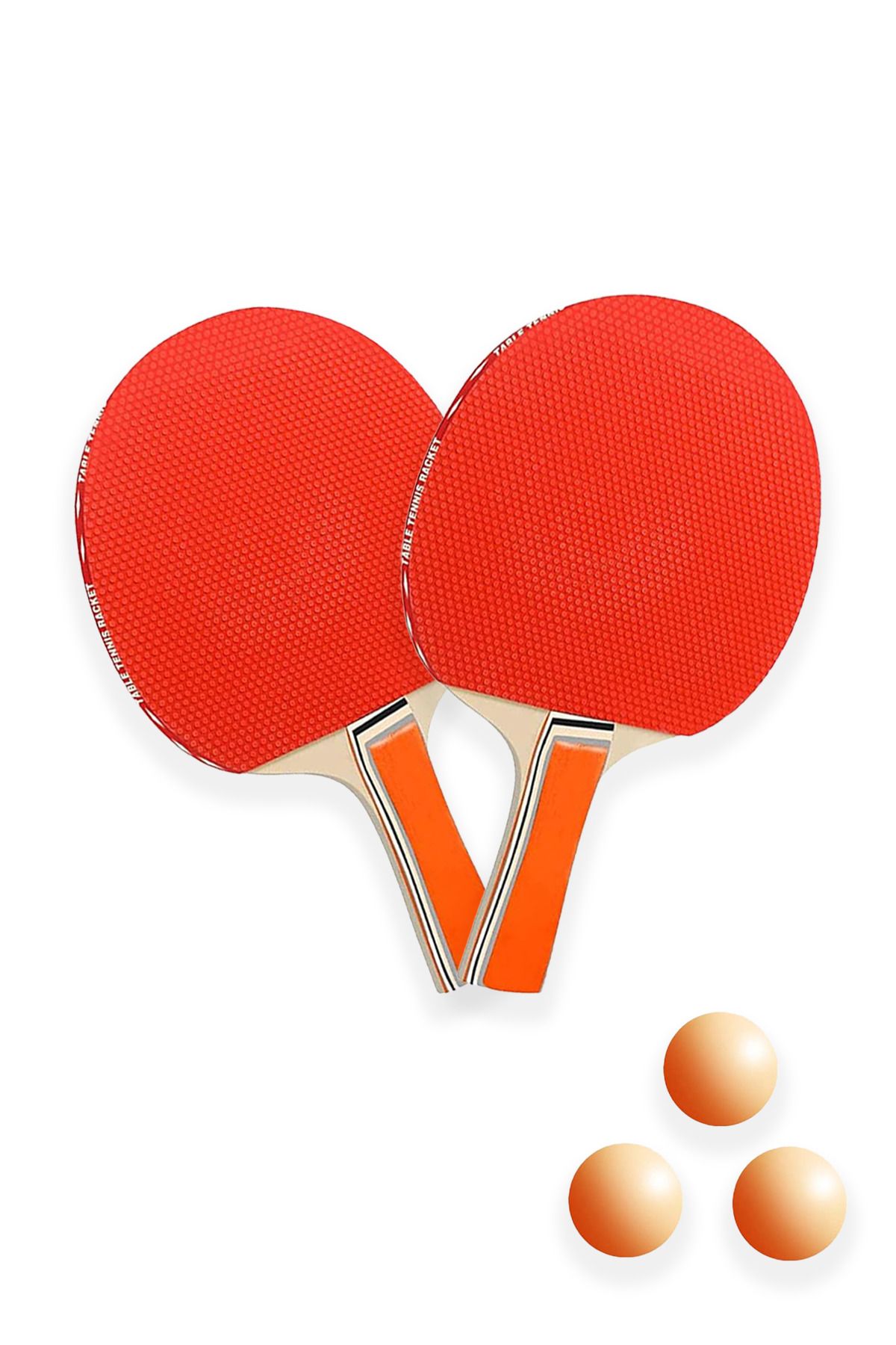 Beatitude-Table Tennis Set - 2 Rackets and 3 Ping Pong Balls Game Set 1