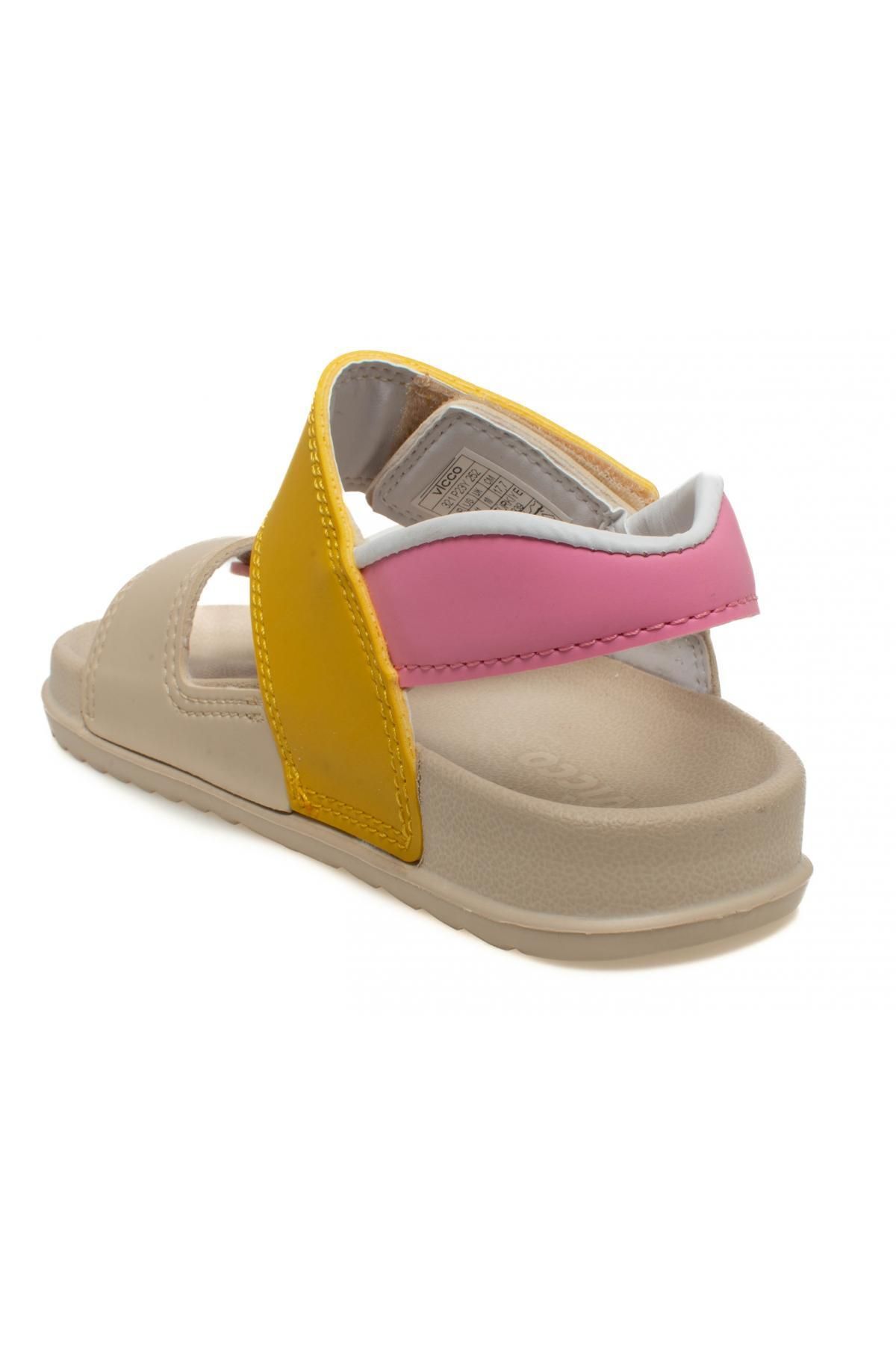 صندل نود دخترانه و پسرانه بچگانه 321.P23Y252 Booties Krixi Phylon Beige Vicco
