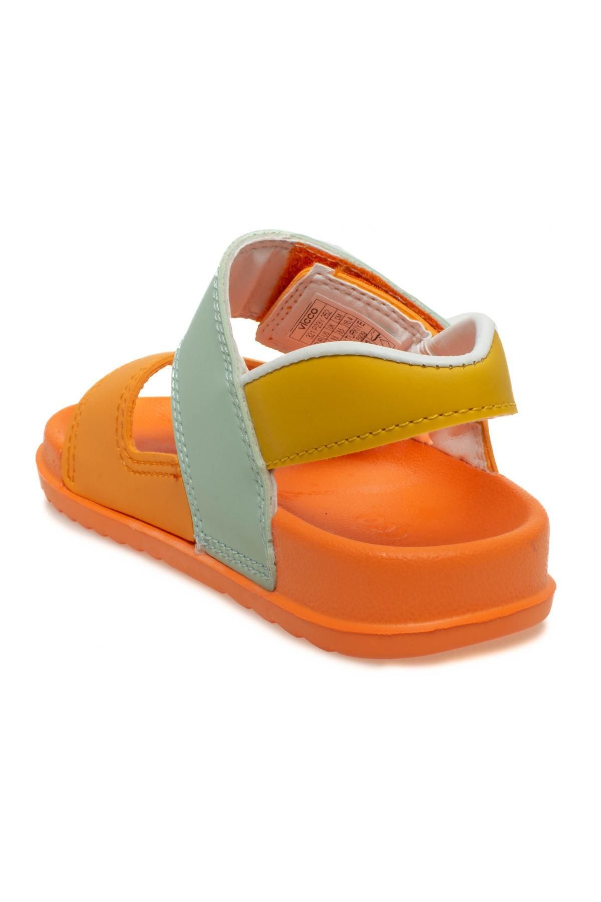 صندل نارنجی دخترانه و پسرانه بچگانه 321.p23y252 چکمه های Krixi Sandals Phylon Orange Child Vicco