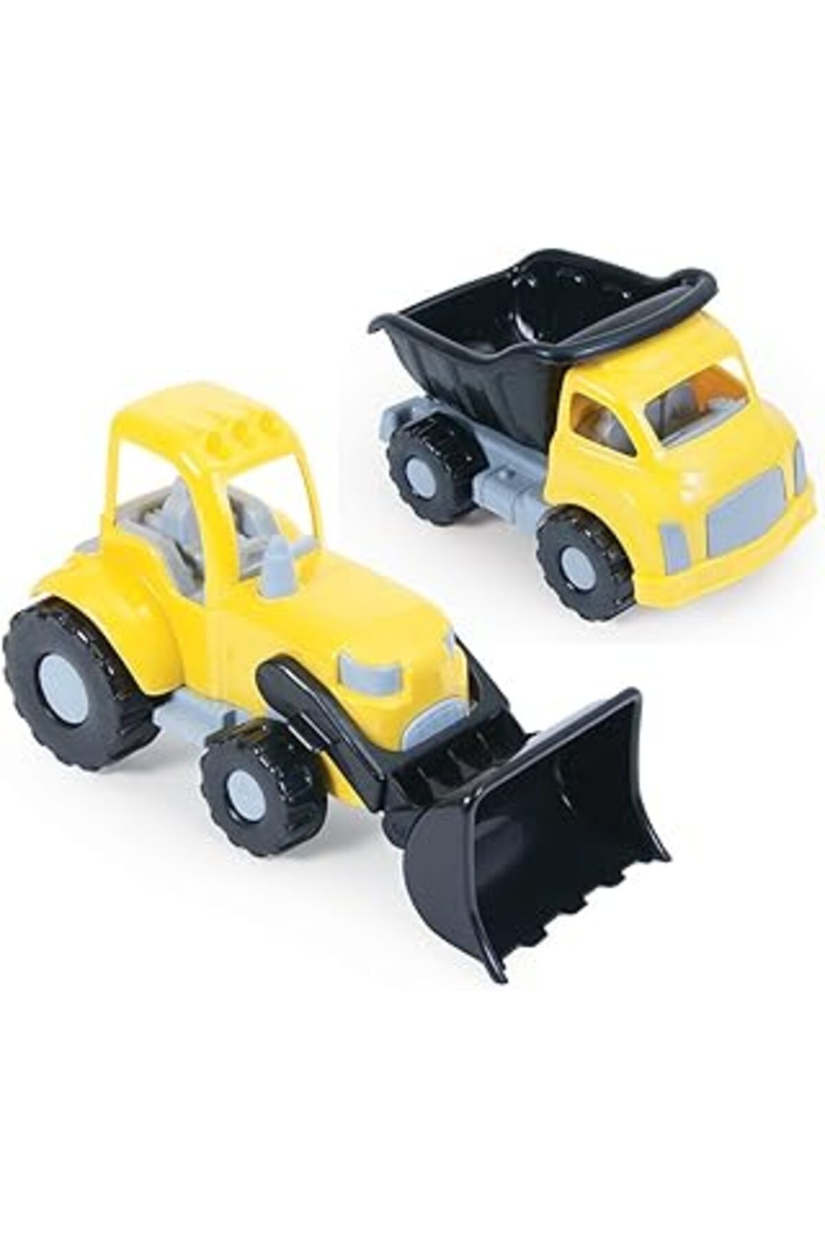 Mu Art Ahşap Dolu - Jumbo Ikili Kamyon Dozer Set (6144)