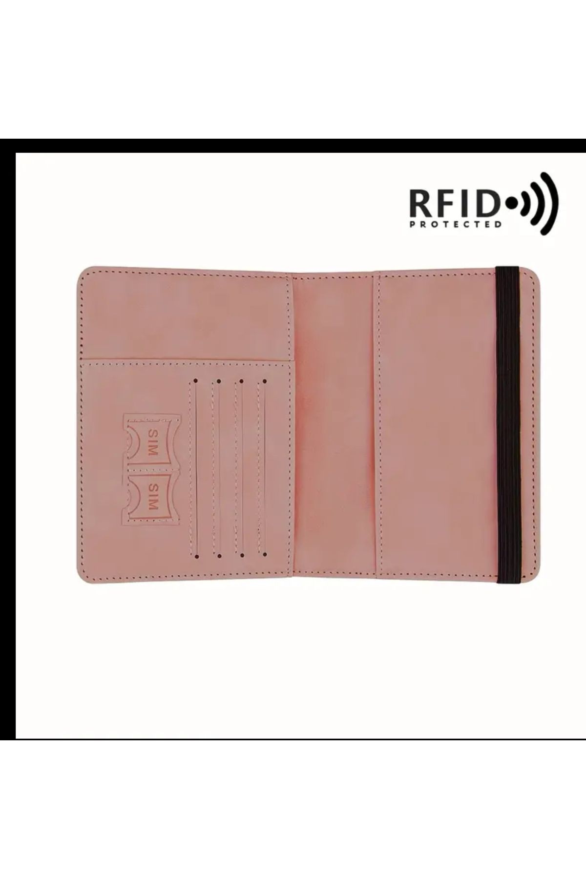 ORGANICYOU-Retro Pu Passport Holder with Shelf, Thin Passport Wallet and Multi-Functional Ganzu Collection 1