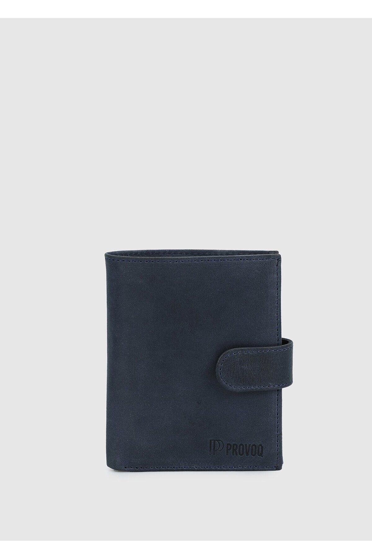 کیف پول ناوی Provoq 314 ناوی کریزی چرمی Provoq