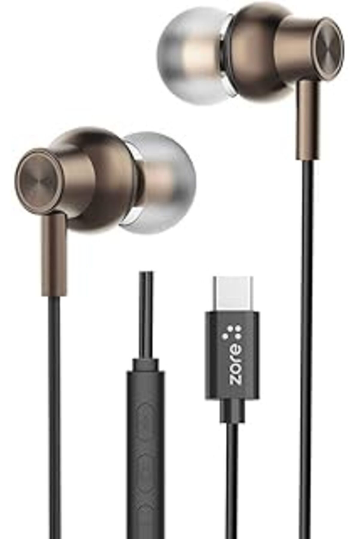 Qedii Er-09 Sq Surround 3D Hi-Res Magnetik Özellikli Type-C Kablolu Kulak İçi Kulaklık Siyah