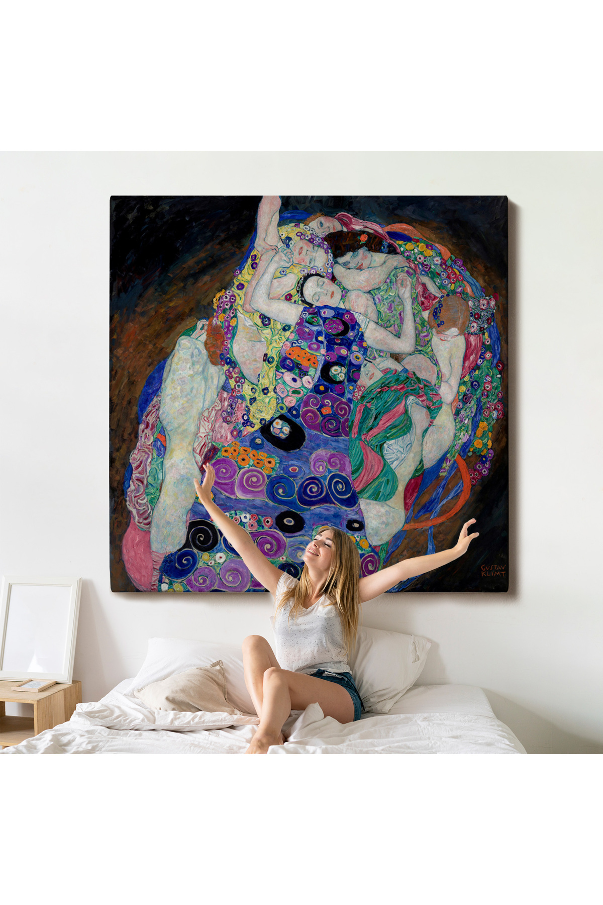 Gustav Klimt - The Virgin - Bakire Tablosu Kanvas Tablo görsel 5