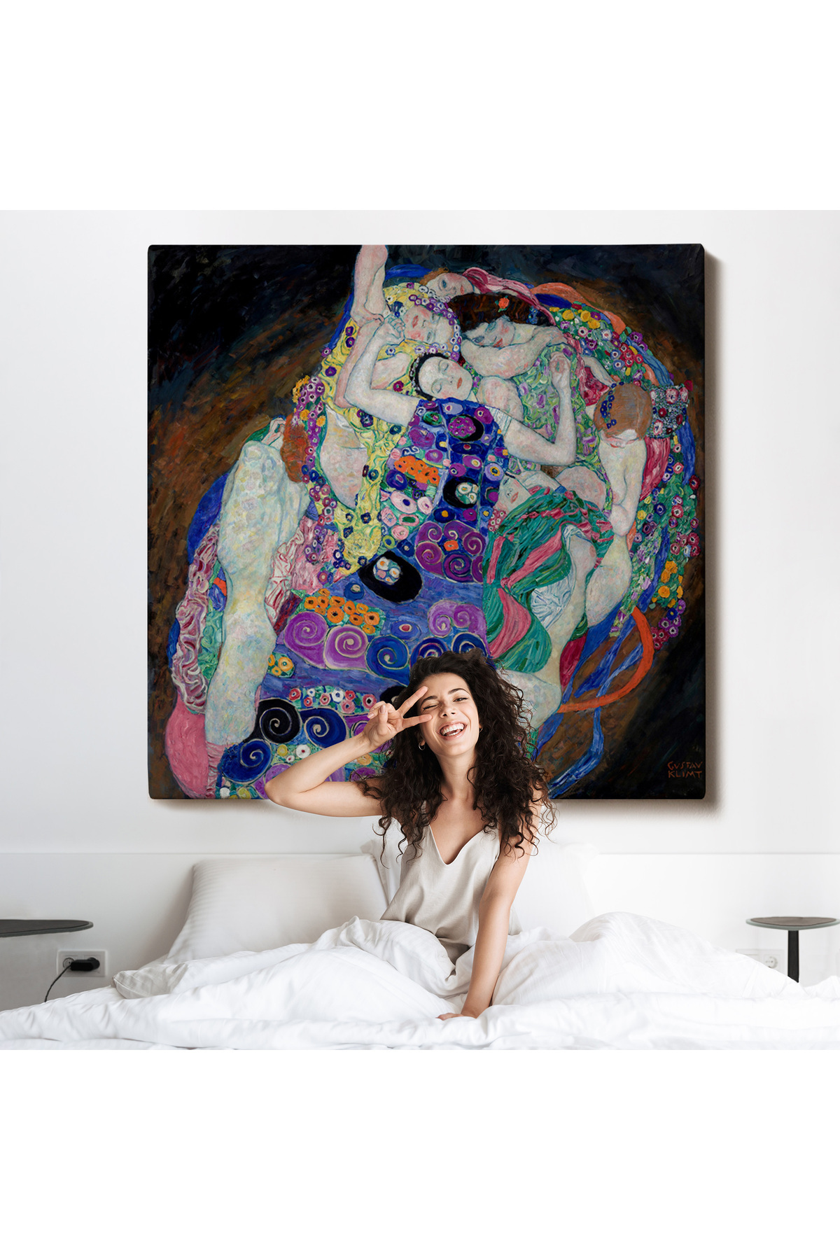 Gustav Klimt - The Virgin - Bakire Tablosu Kanvas Tablo görsel 6