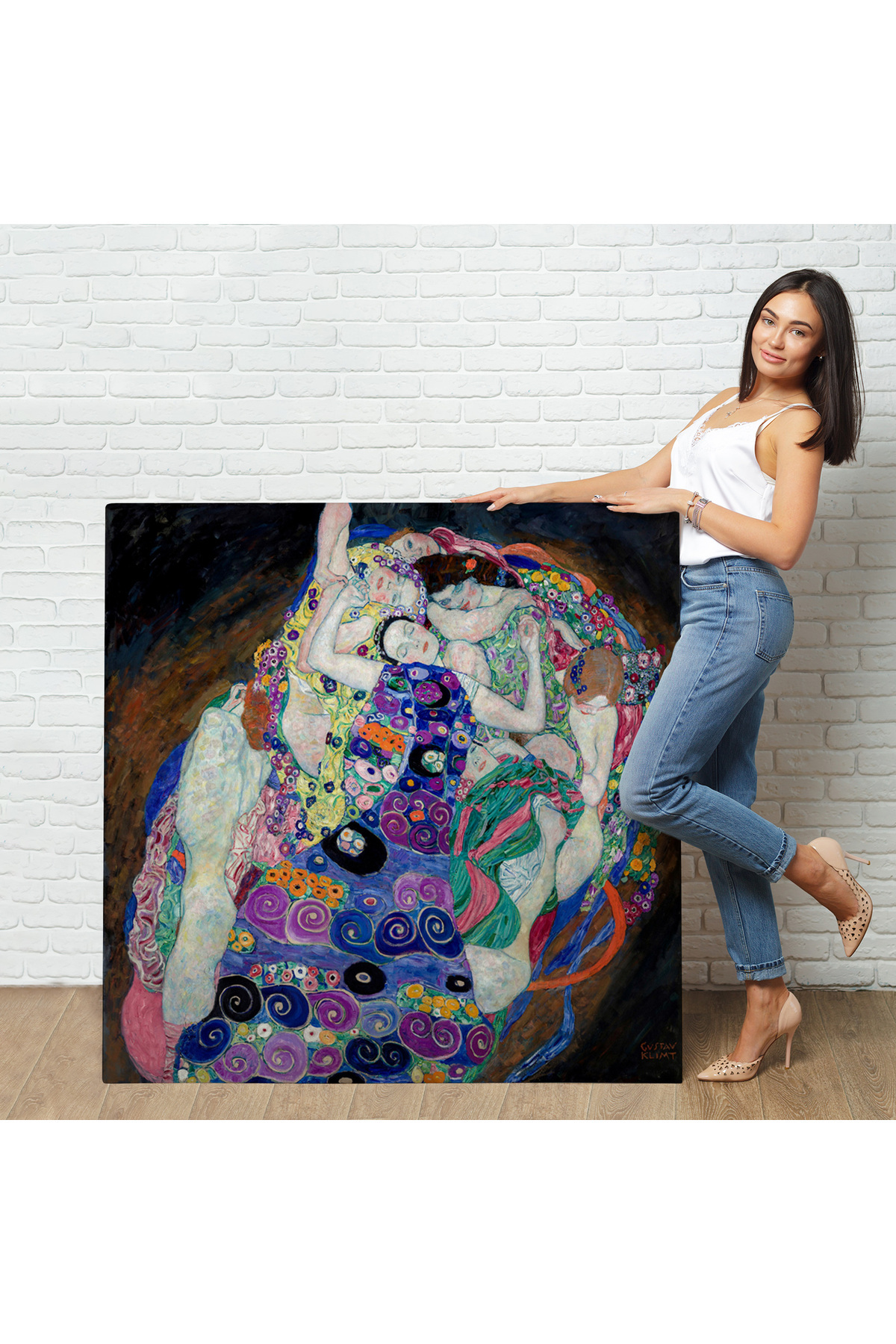 Gustav Klimt - The Virgin - Bakire Tablosu Kanvas Tablo görsel 2