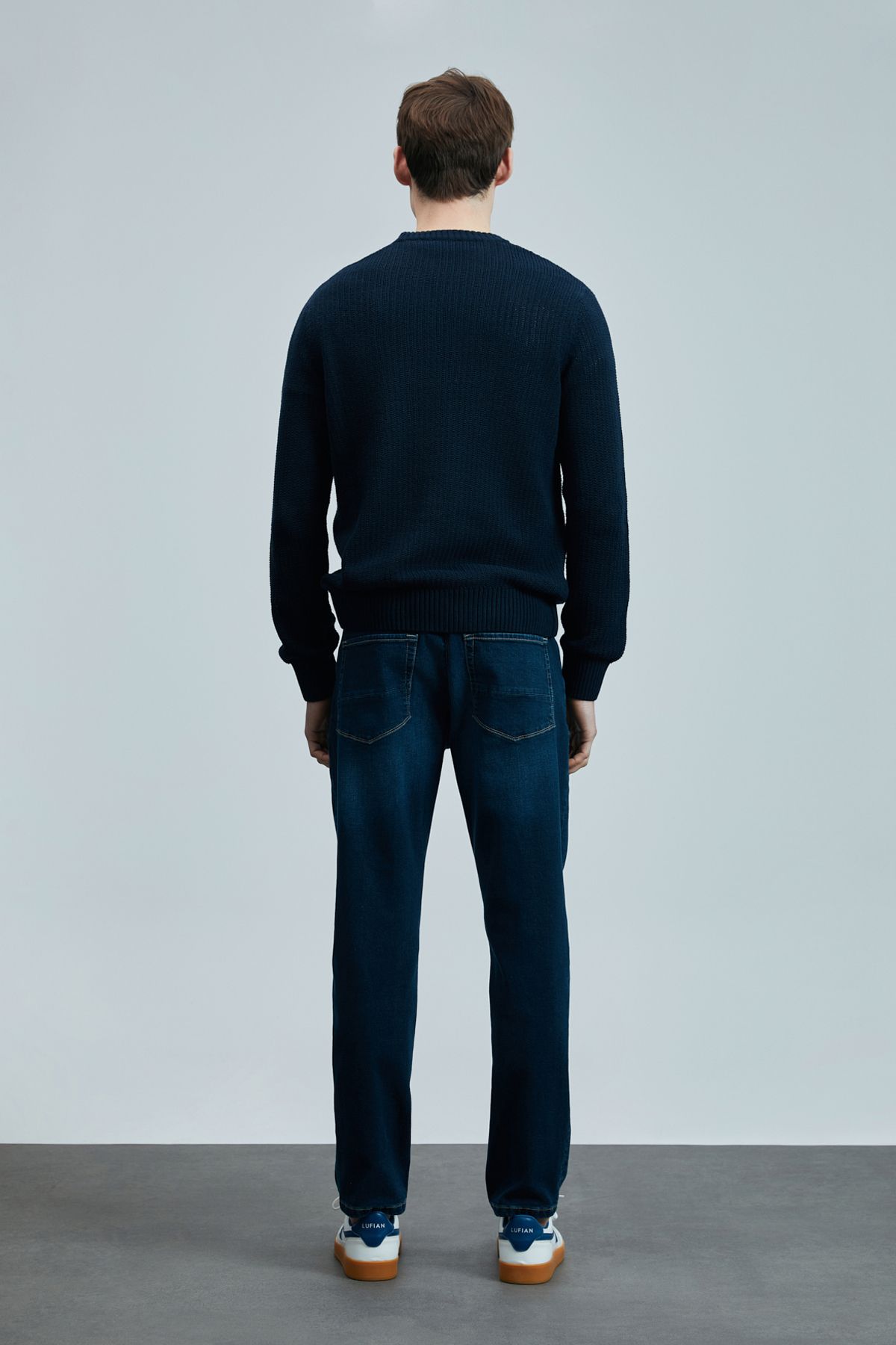 Lufian-Pantaloni pentru bărbați, Regular Fit, Albastru 6