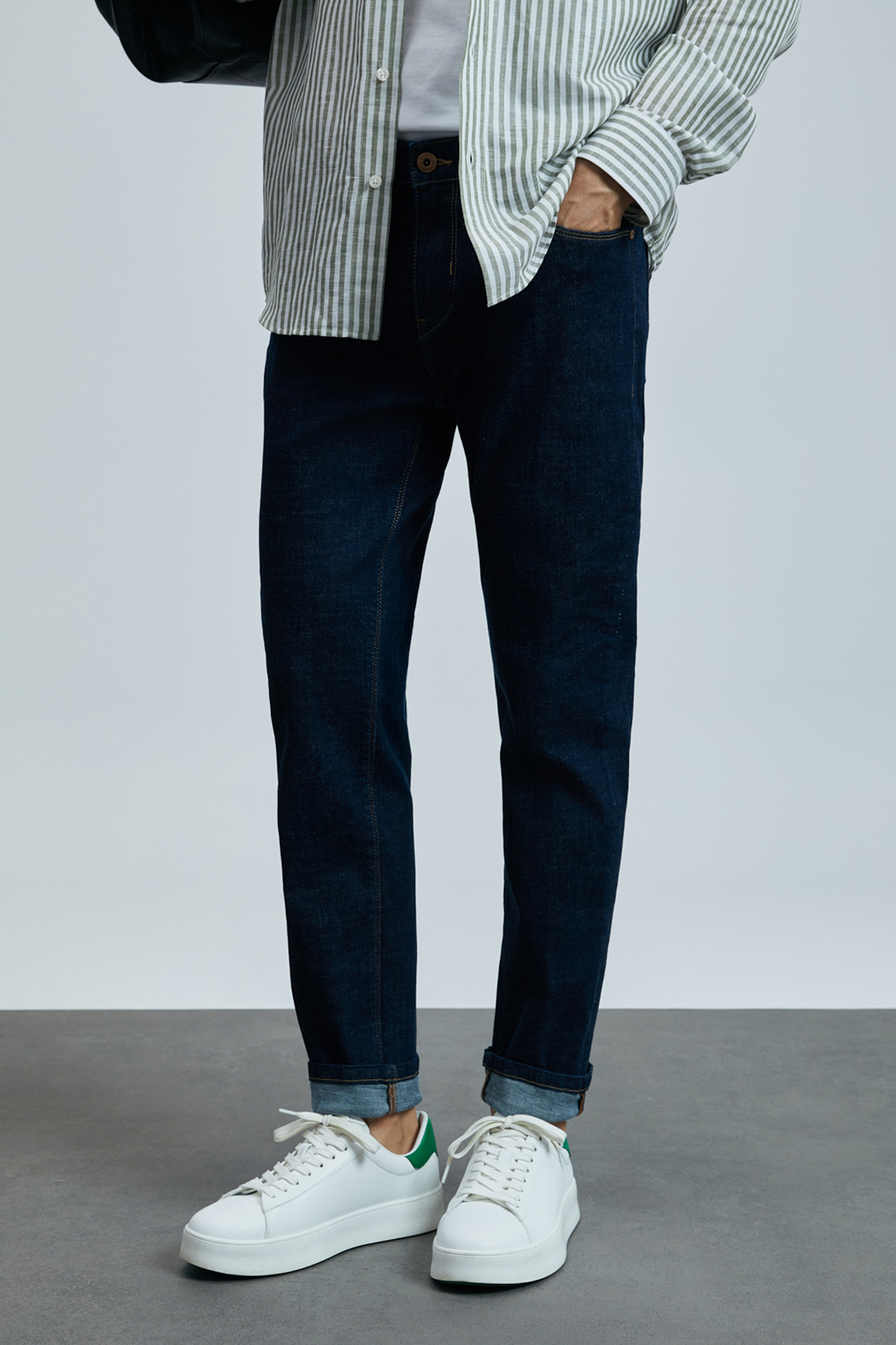 Lufian  Galıo Smart Jean Erkek Pantolon Regular Fit Mavi - Görsel 3