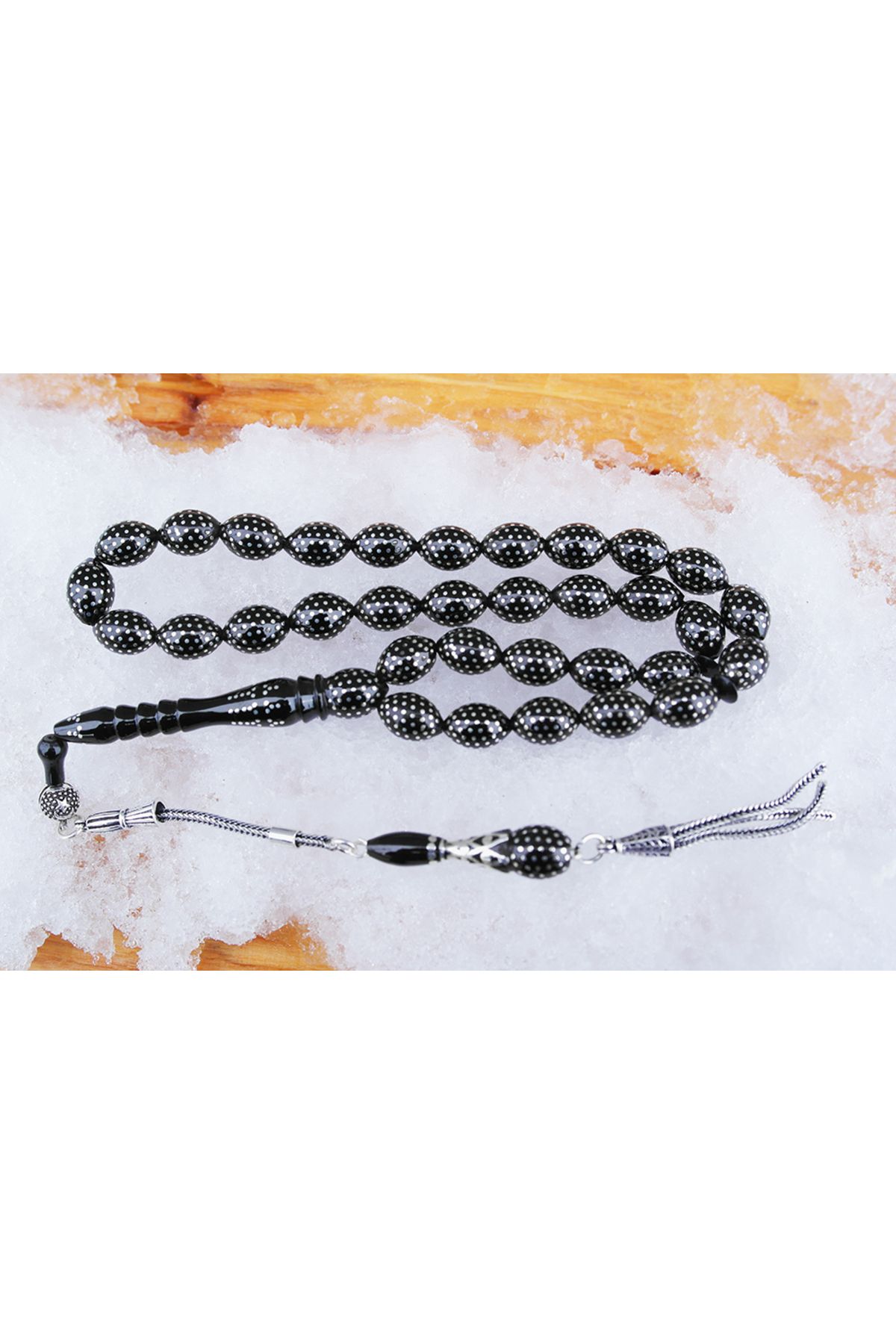 Skygo-Oltu Stone Beyzi Model Dot Fountain Nightingale Embroidered Rosary 3