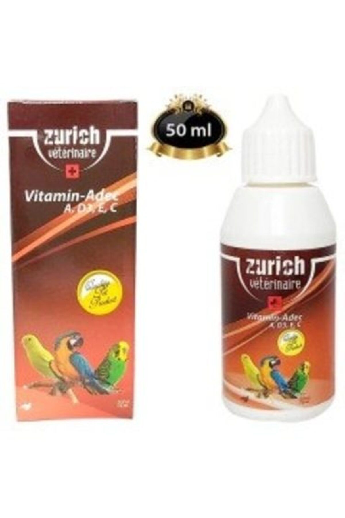 MR RZN STORE Kuş Vitamini A, D3, E, C Vitaminleri 50 ml ADEC
