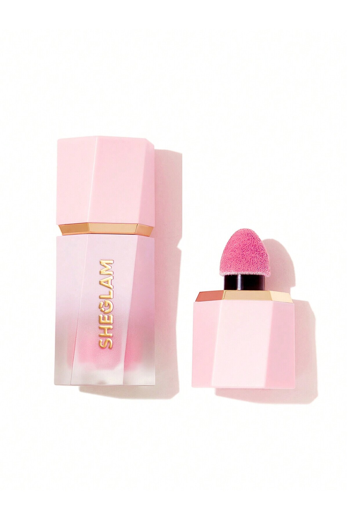 SHEGLAM-Makeup - Liquid Blush Matte - Waterproof Gel-Cream Blush with Sponge -Petal talk 1