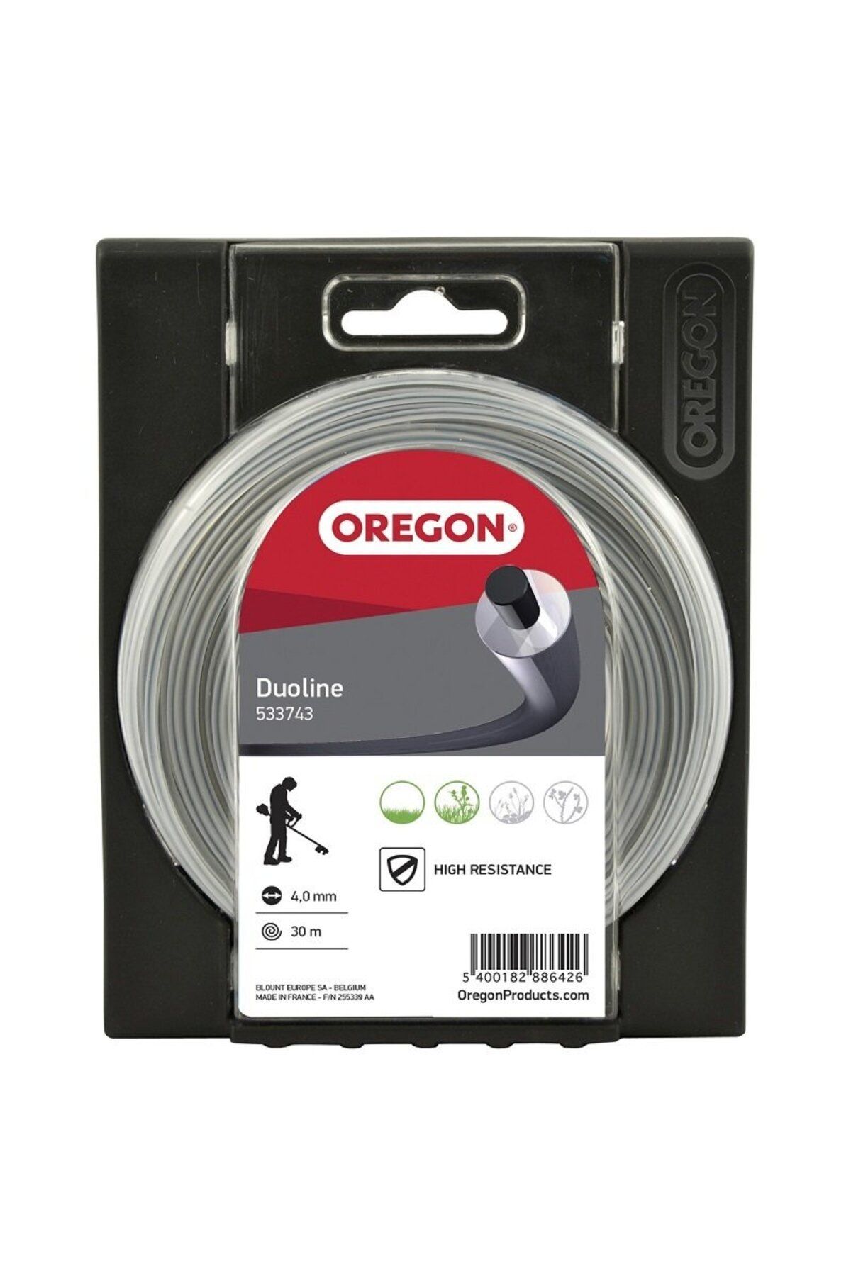Oregon DUOLINE 533743 Misina 4.0mm 30 Metre Yuvarlak