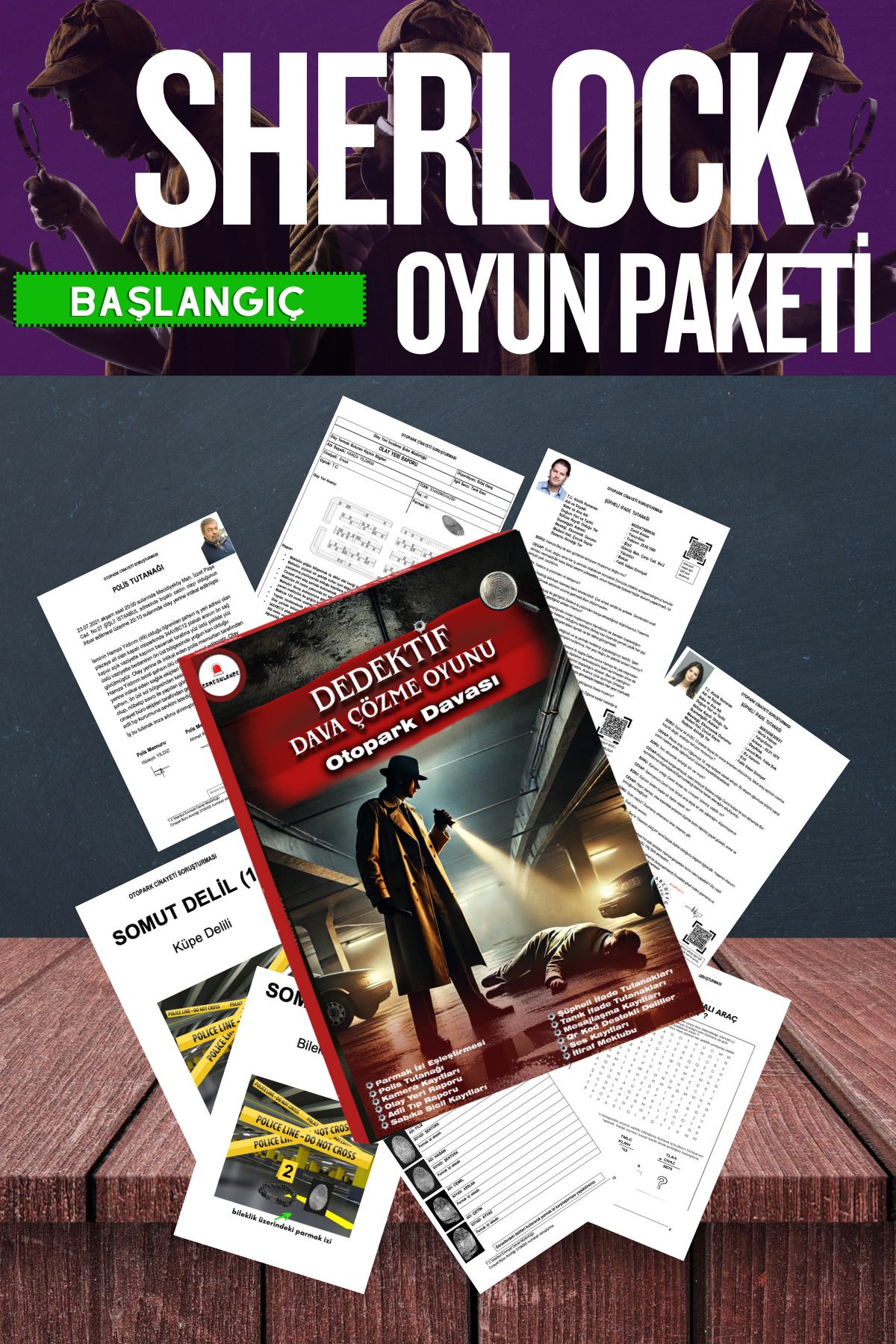 GameBulance-Sherlock Game Pack - Detective Game Pack - Case Solving Game - Find the Guilty Game 3