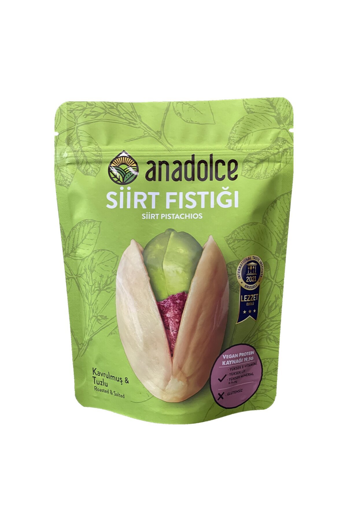 ZAYKA Anadolce Siirt Fıstığı Kavrulmuş Tuzlu 180 G