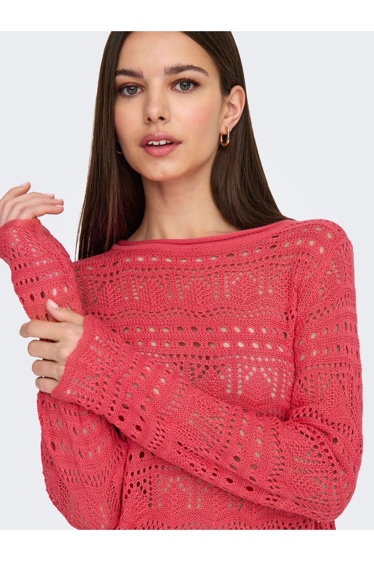 ONLY-Jdysun Lay L/S Boatneck Pullover Knt Noos 5