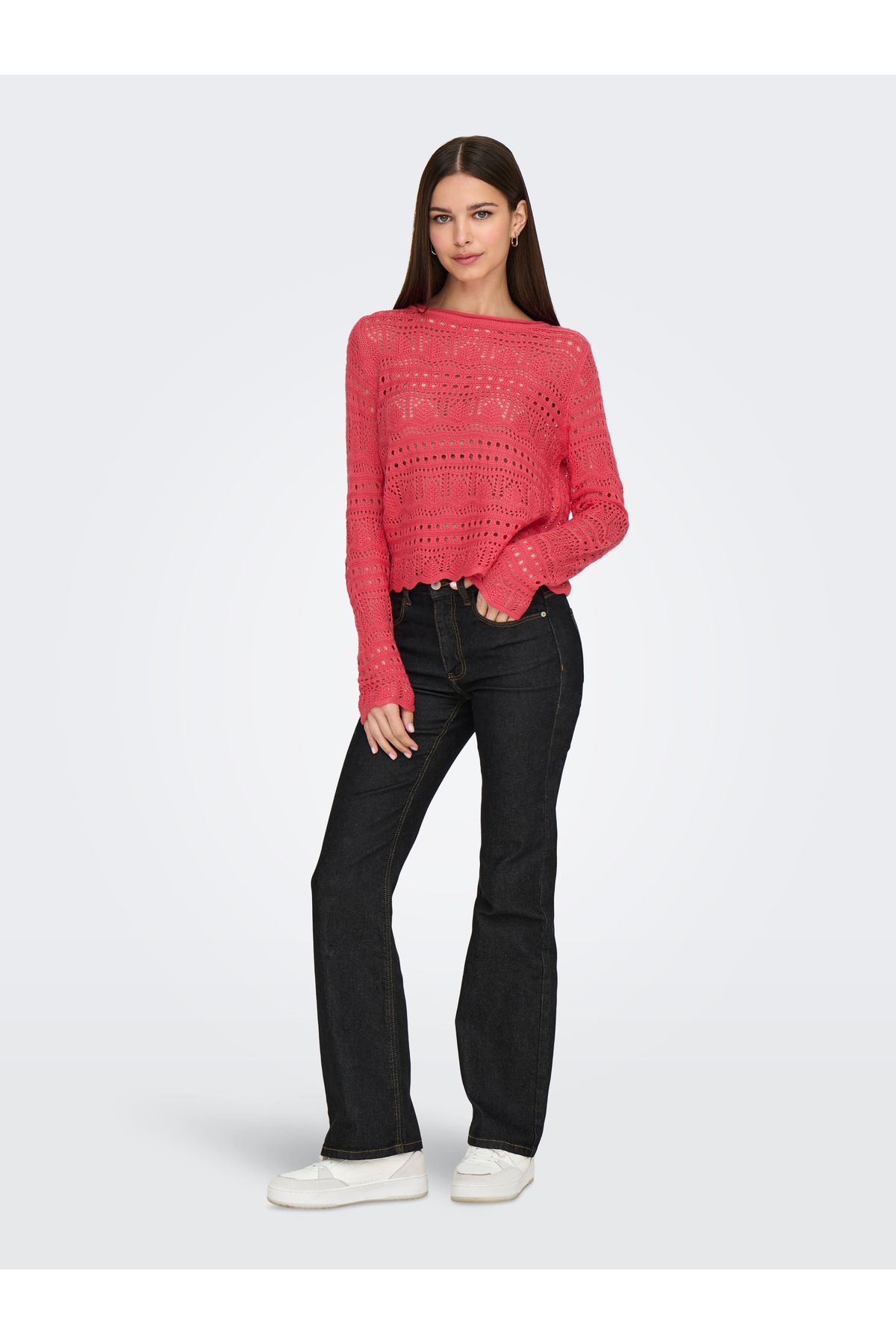 ONLY-Jdysun Lay L/S Boatneck Pullover Knt Noos 4