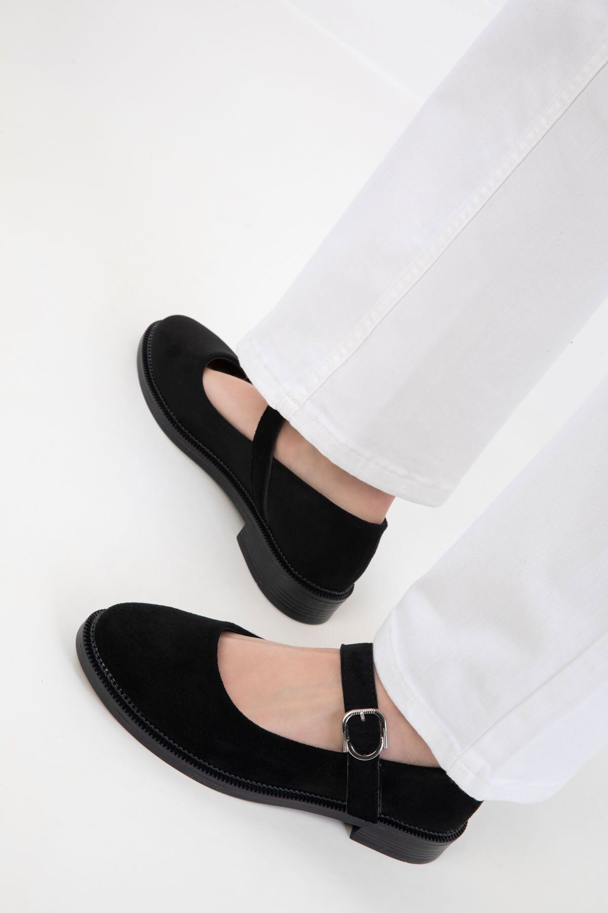 SOHO-Schwarz Wildleder Damen Loafer Schuhe 20499 5