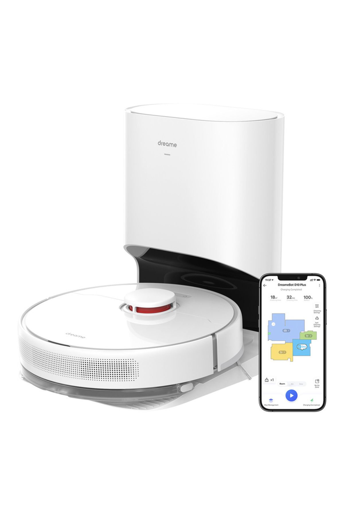 D10 Plus Robot Süpürge Beyaz