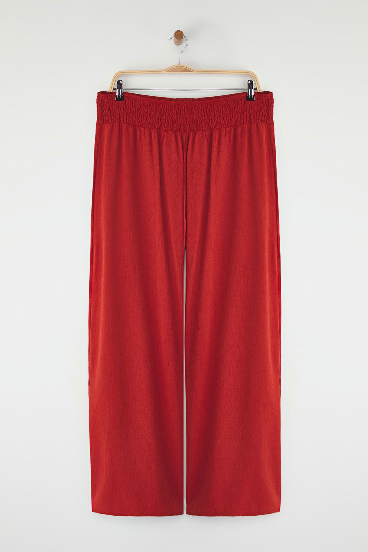 Trendyol Curve-Imbracaminte de plaja cu talie inalta din gresie Pantaloni marimi mari TBBSS25AR00000 5