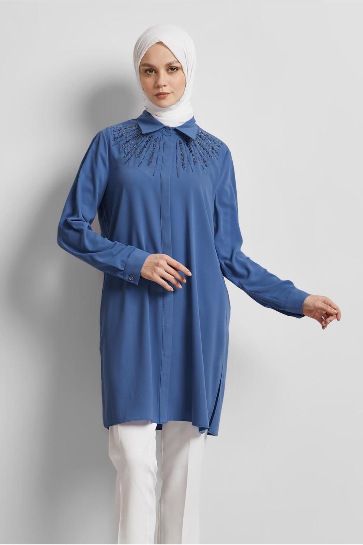 تونیک یقه پیراهن 45421 Alvina