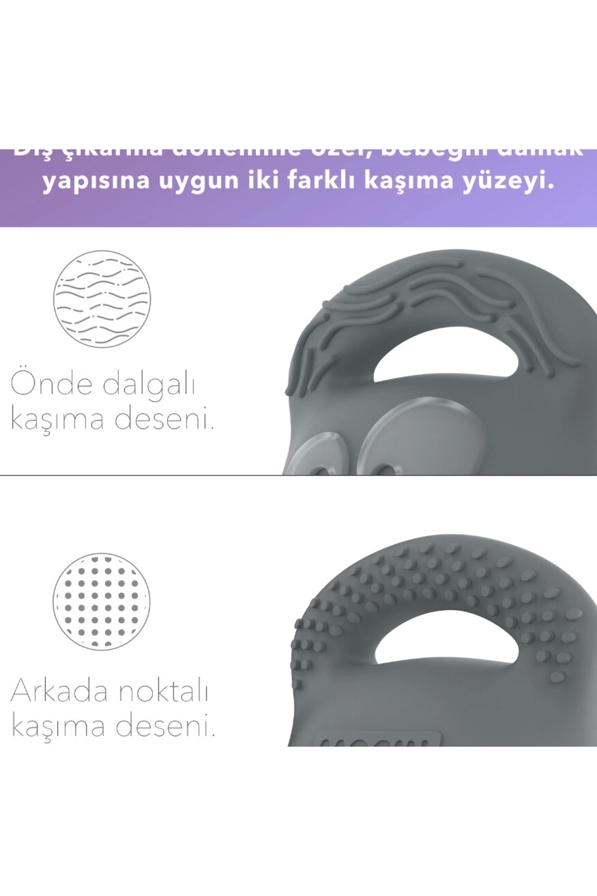 Mochi Diş Kaşıyıcı Gri fotoğrafı 3 (önizleme)