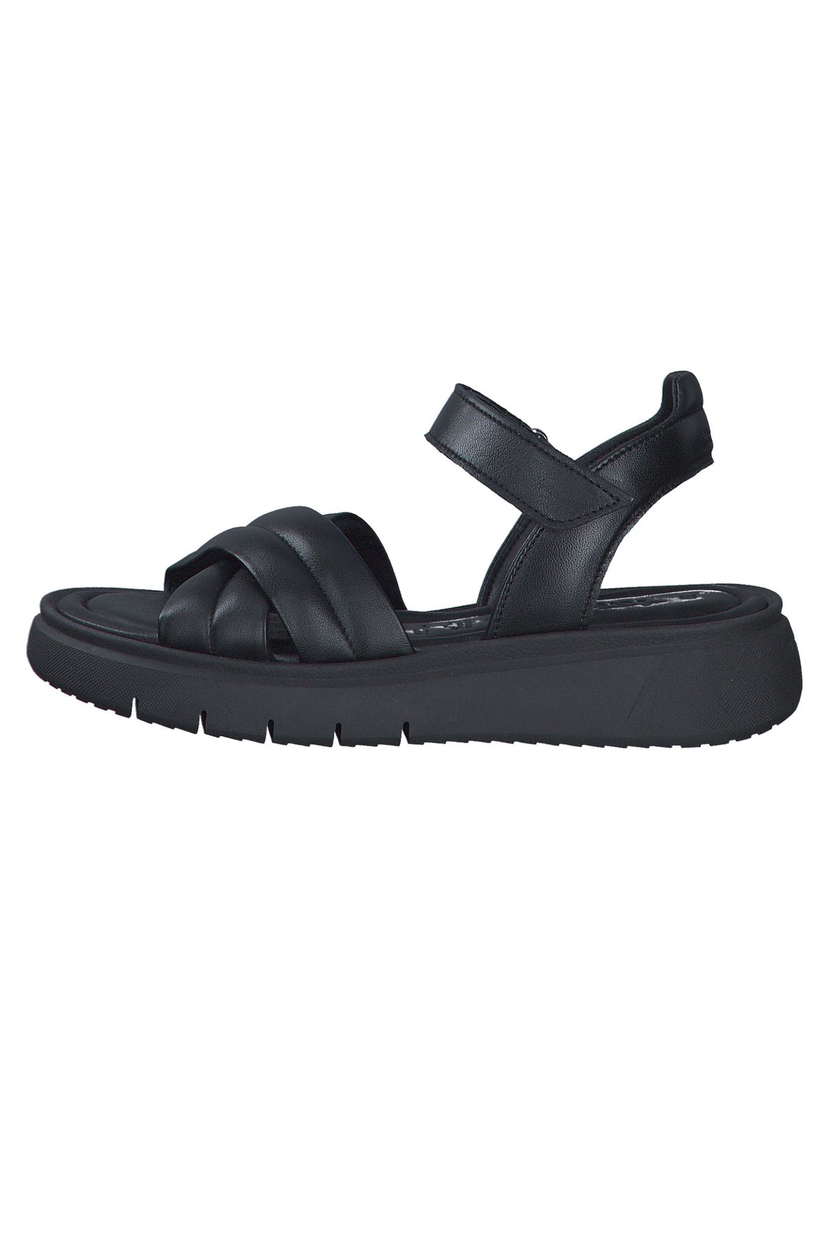 Tamaris-Damen Sandalen 1-28704-42 Schwarz 003 Black Leather Leder mit TOUCH-IT 3