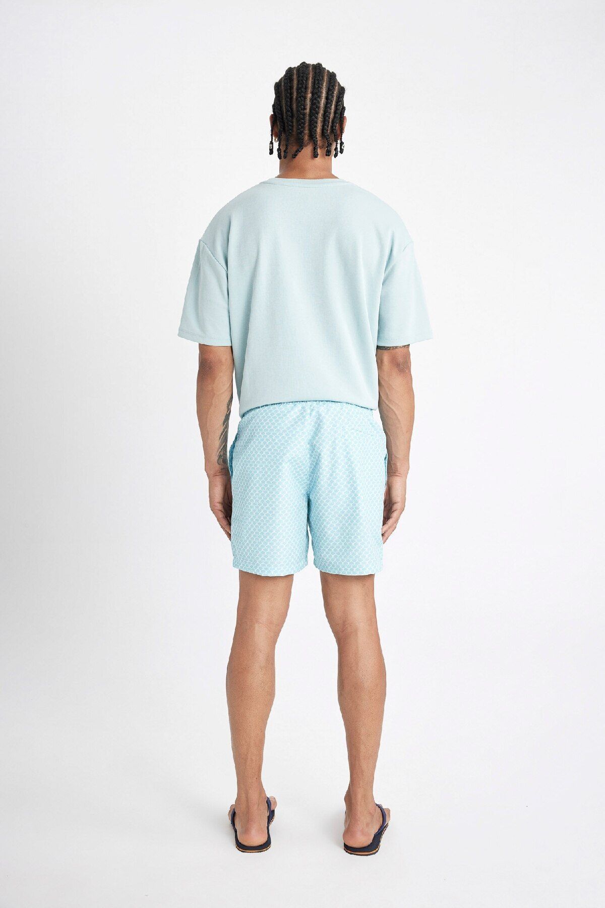 DeFacto-D4519AX24HS Model Short Size Patterned Swim Shorts 8