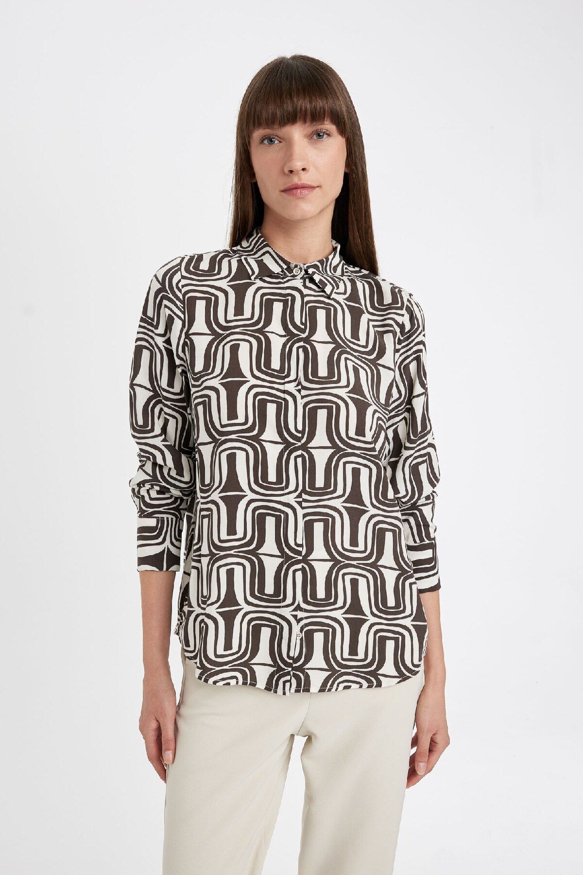 DeFacto-Gemustertes Langarmshirt mit normaler Passform I8266az24au 4
