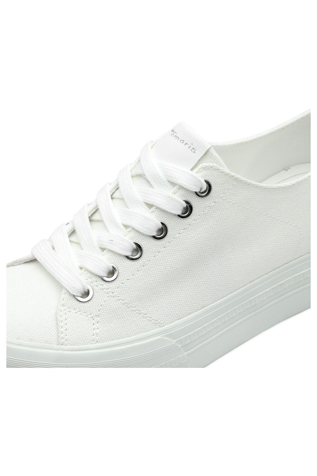 Tamaris-Damen Low Sneaker Low Top 1-23744-42 Weiß 197 White Comb Textil 4
