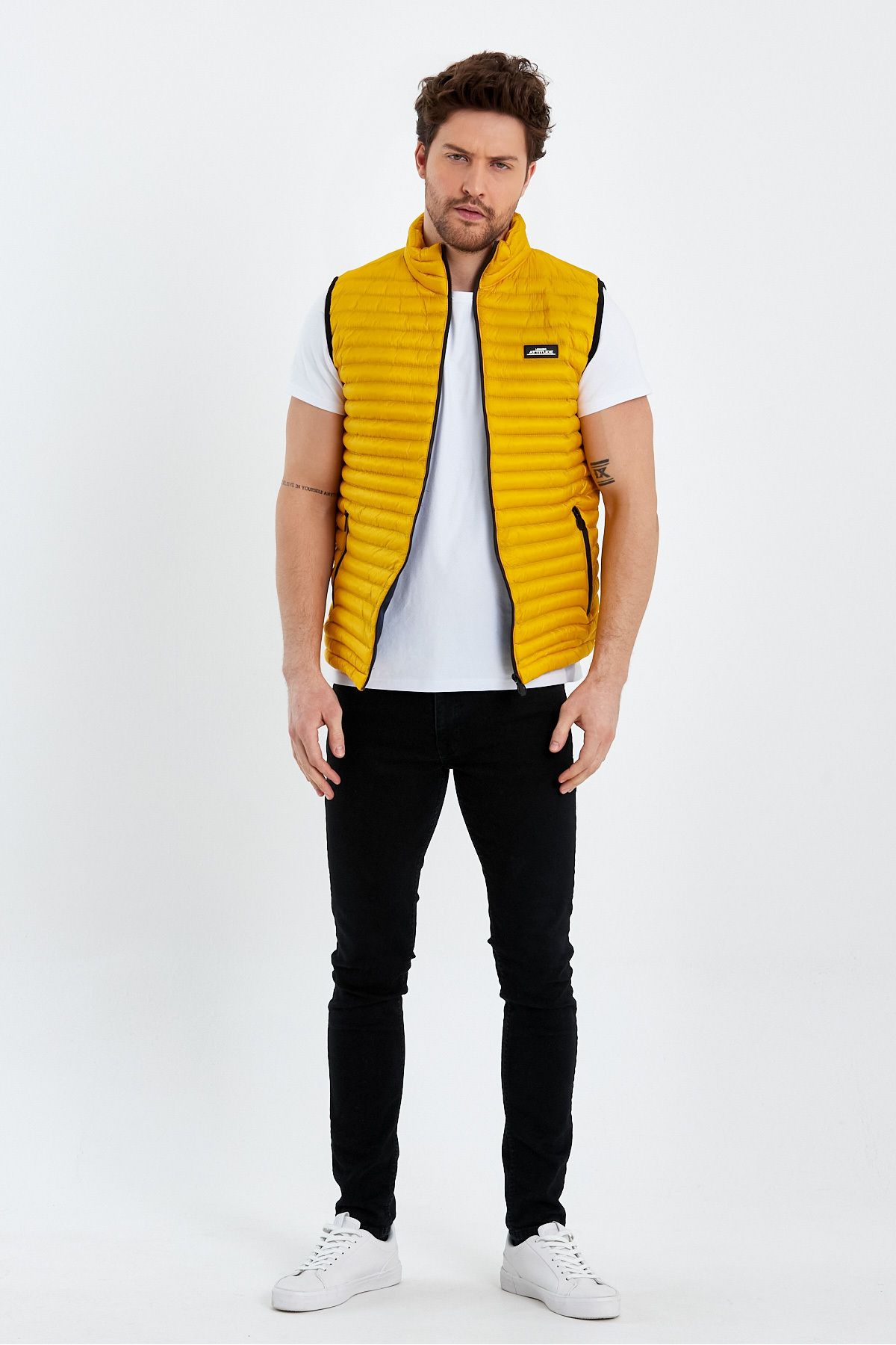 Weyeze-Stand Collar Thin Puffer Vest Ad-K59155Prm 6