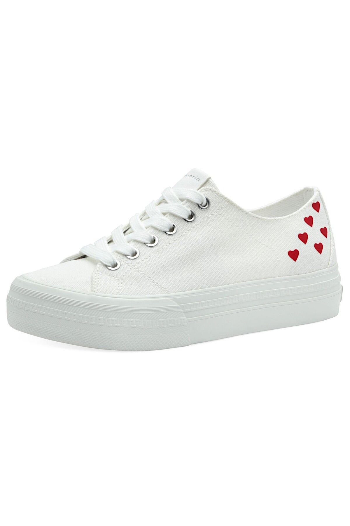 Tamaris-Damen Low Sneaker Low Top 1-23744-42 Weiß 197 White Comb Textil 1