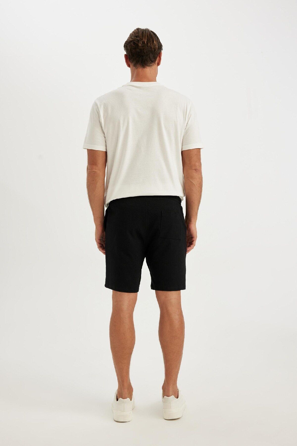 DeFacto-Jacquard Basic Straight Shorts with Regular Fit Pockets D5107Ax24Sm 6