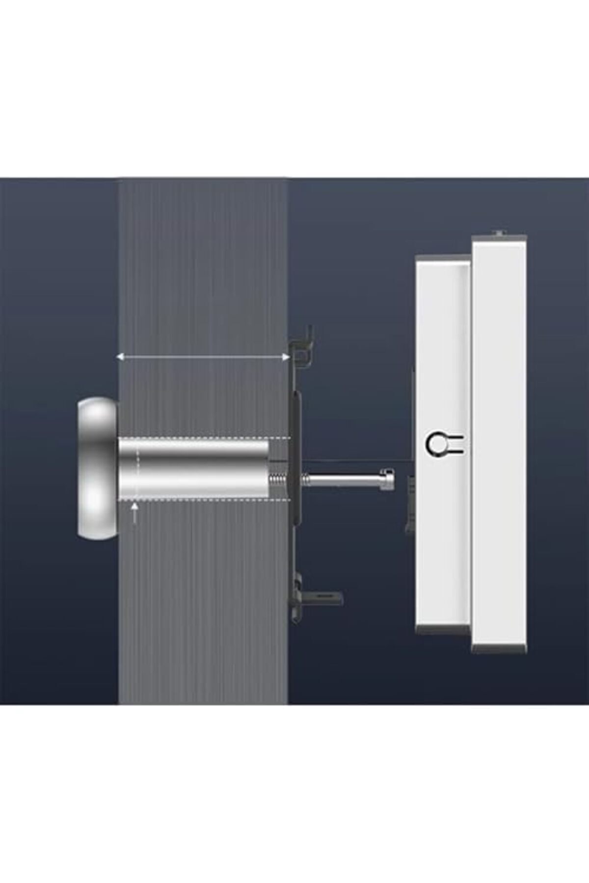 EZVIZ-Digital Door Viewer Camera with LCD Display Screen, Wire-Free Peephole HP2 - SILVER 8