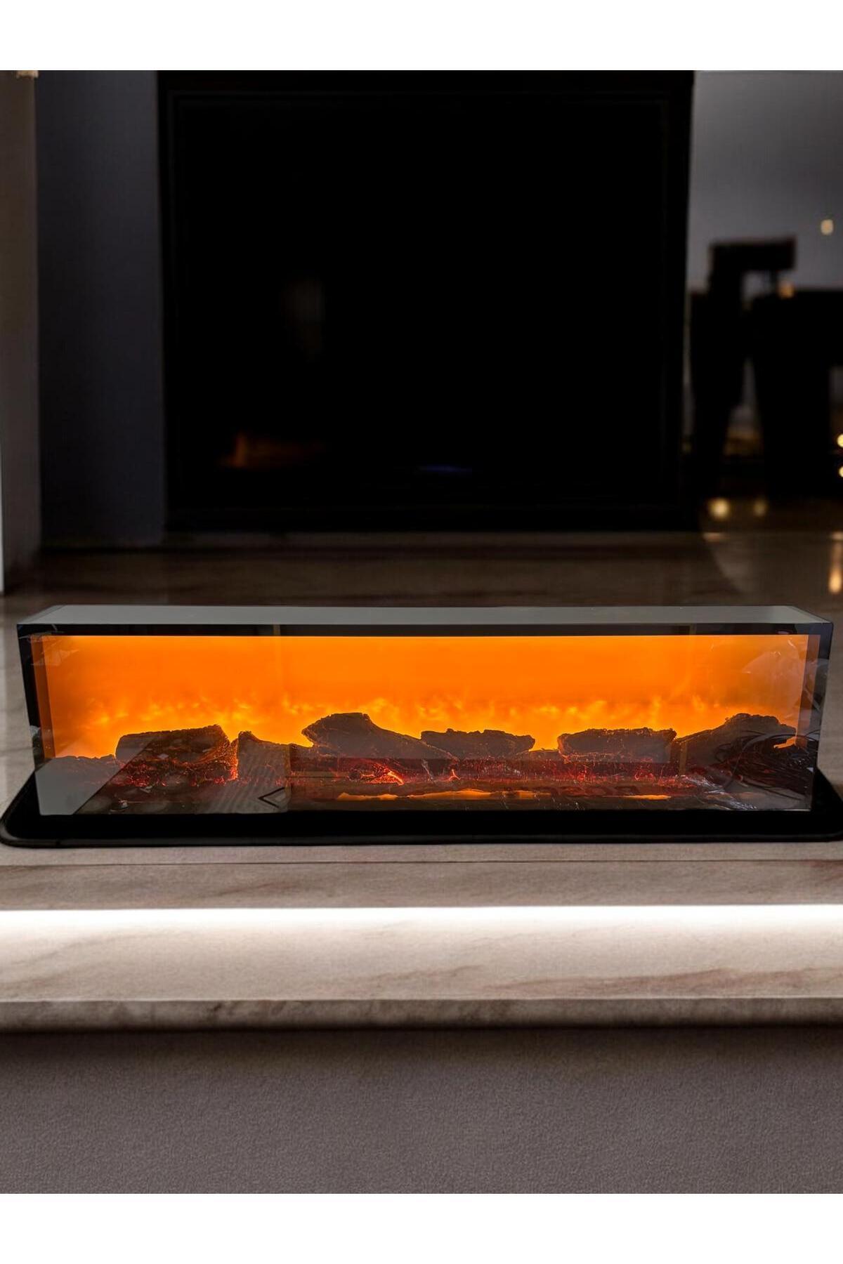 Home Dekoratif Şömine 120x30x15 E Uzaktan Kumanda Özelliği