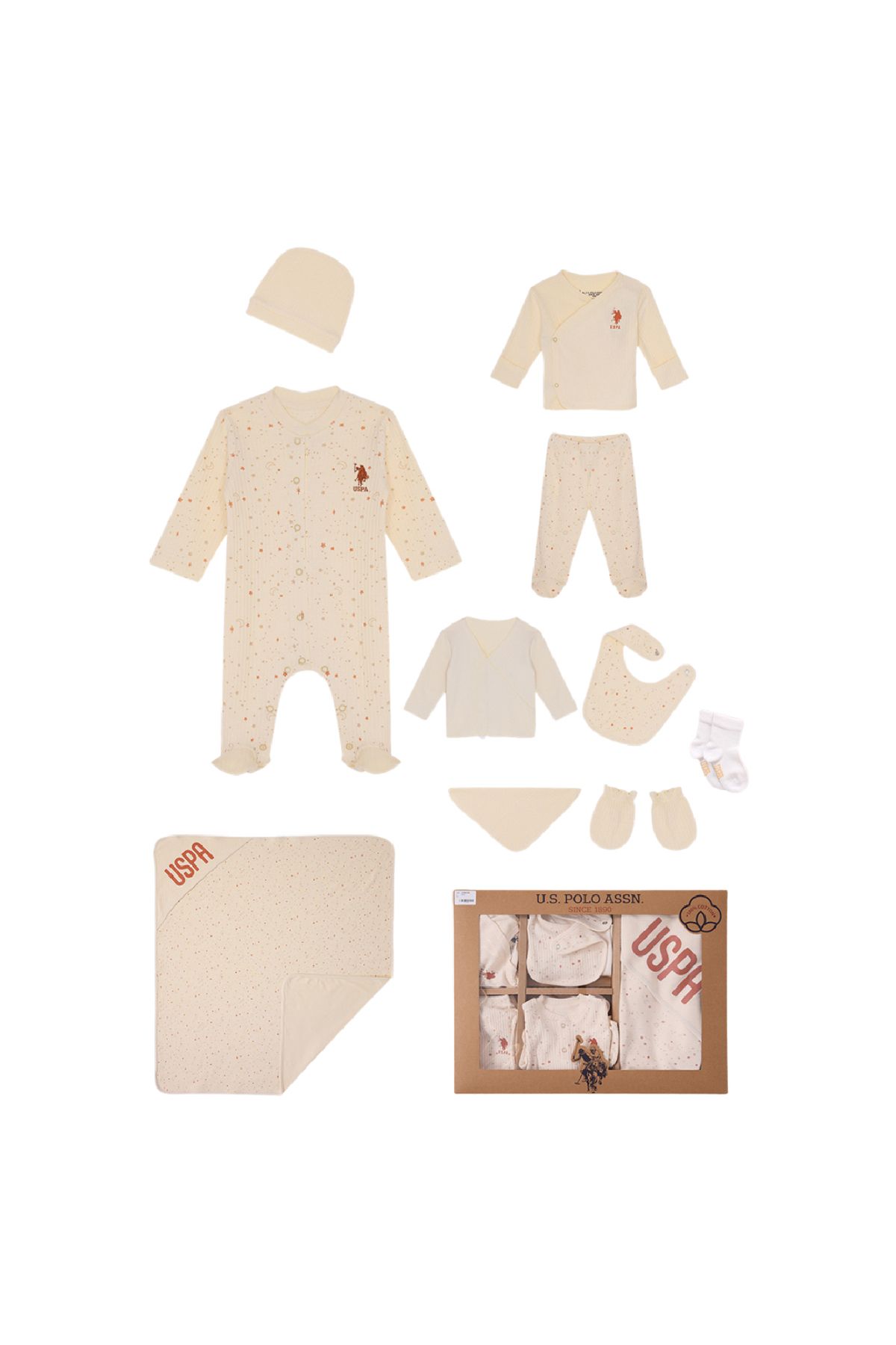 U.S POLO ASSN KIZ 10LU SET HASTANE ÇIKIŞI
