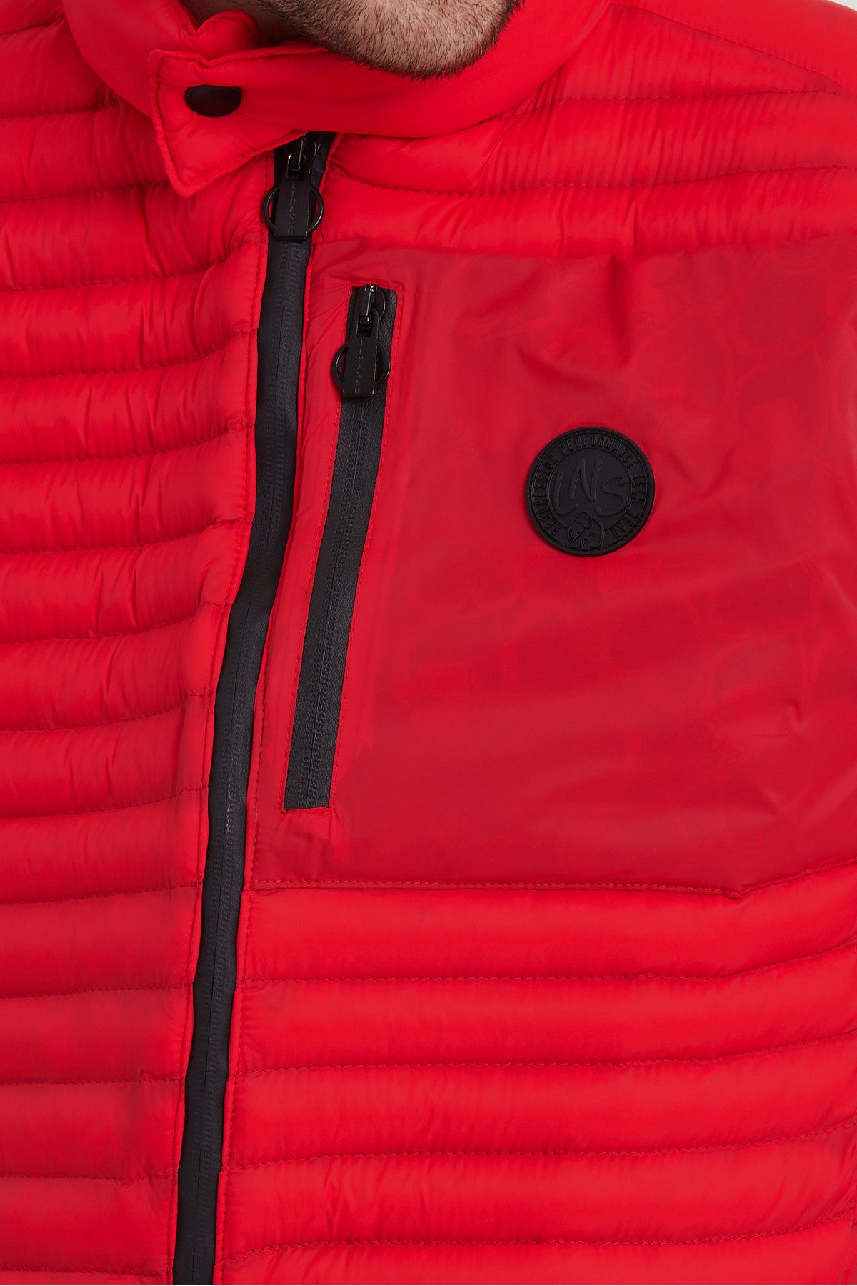 Weyeze-Stand Collar Puffer Vest Ad-K59191Prm 4