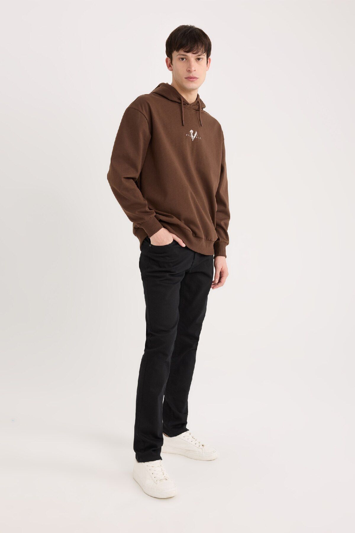 شلوار جین مشکی مردانه SLIM FIT BARN قالب باریک کمر و Defacto