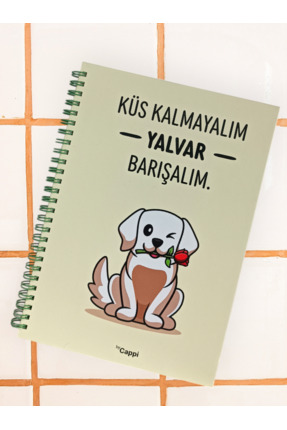 BY CAPPİ 17*24 Spiralli Mottolu Defter 80 YP Çizgili