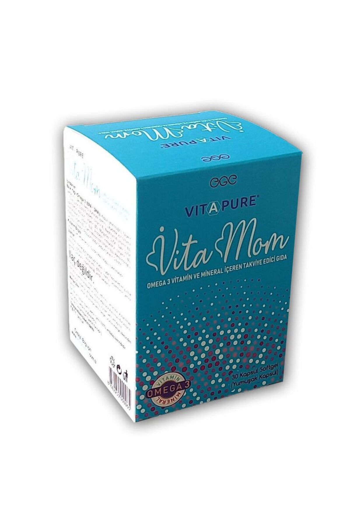 Ege Pharma Vitapure Vitamom 30 Yumuşak Kapsül