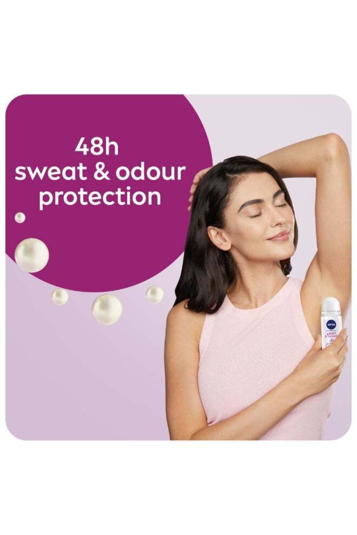 NIVEA-Pearl & Beauty Roll-On Deodorant 50ml 3