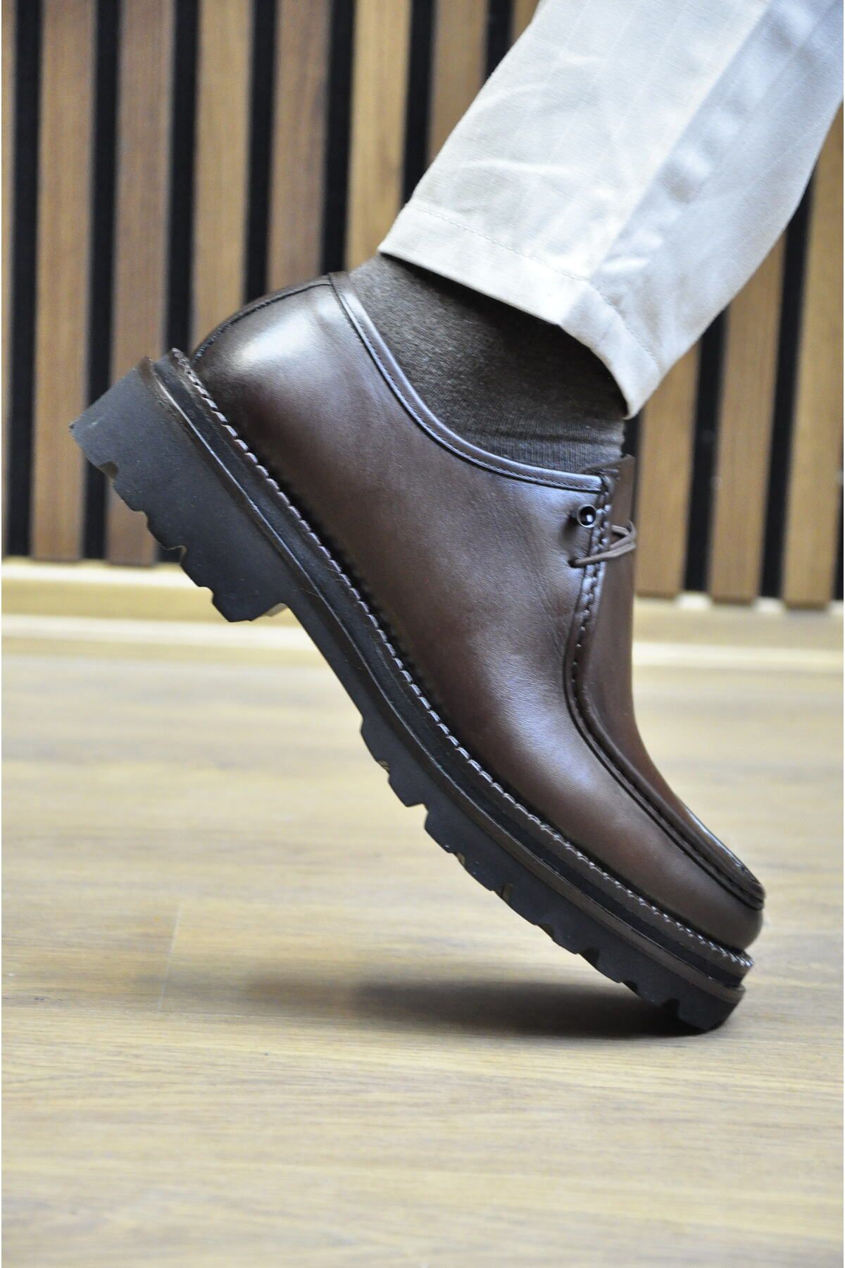 ARYAN Brand Model Hakiki Natural Deri Casual Ayakkabı