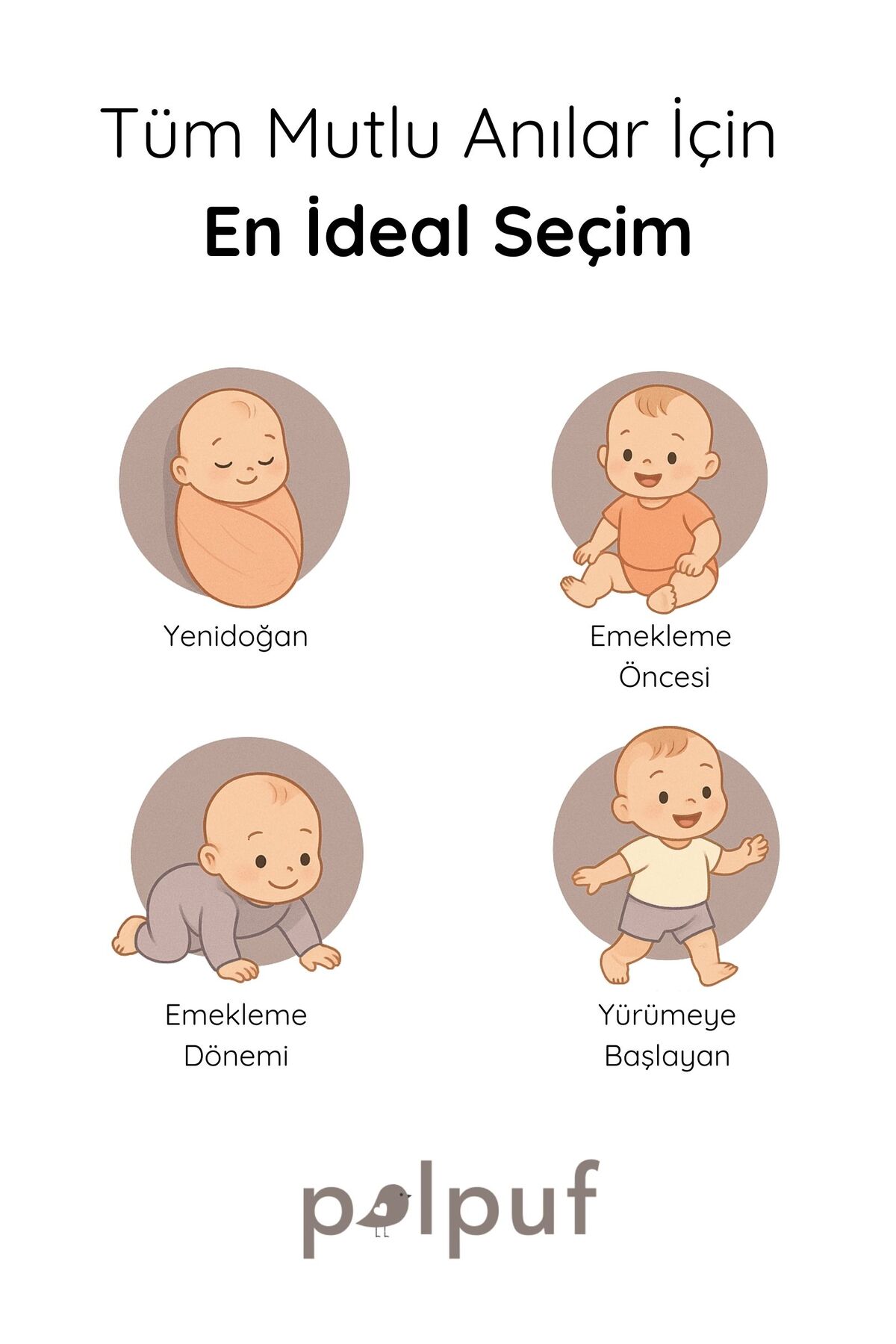 Polpuf 4lü Bebek Body Zıbın %100 Organik Pamuk Bebek Atlet Çıt Çıtlı Badi Beyaz fotoğrafı 7 (önizleme)