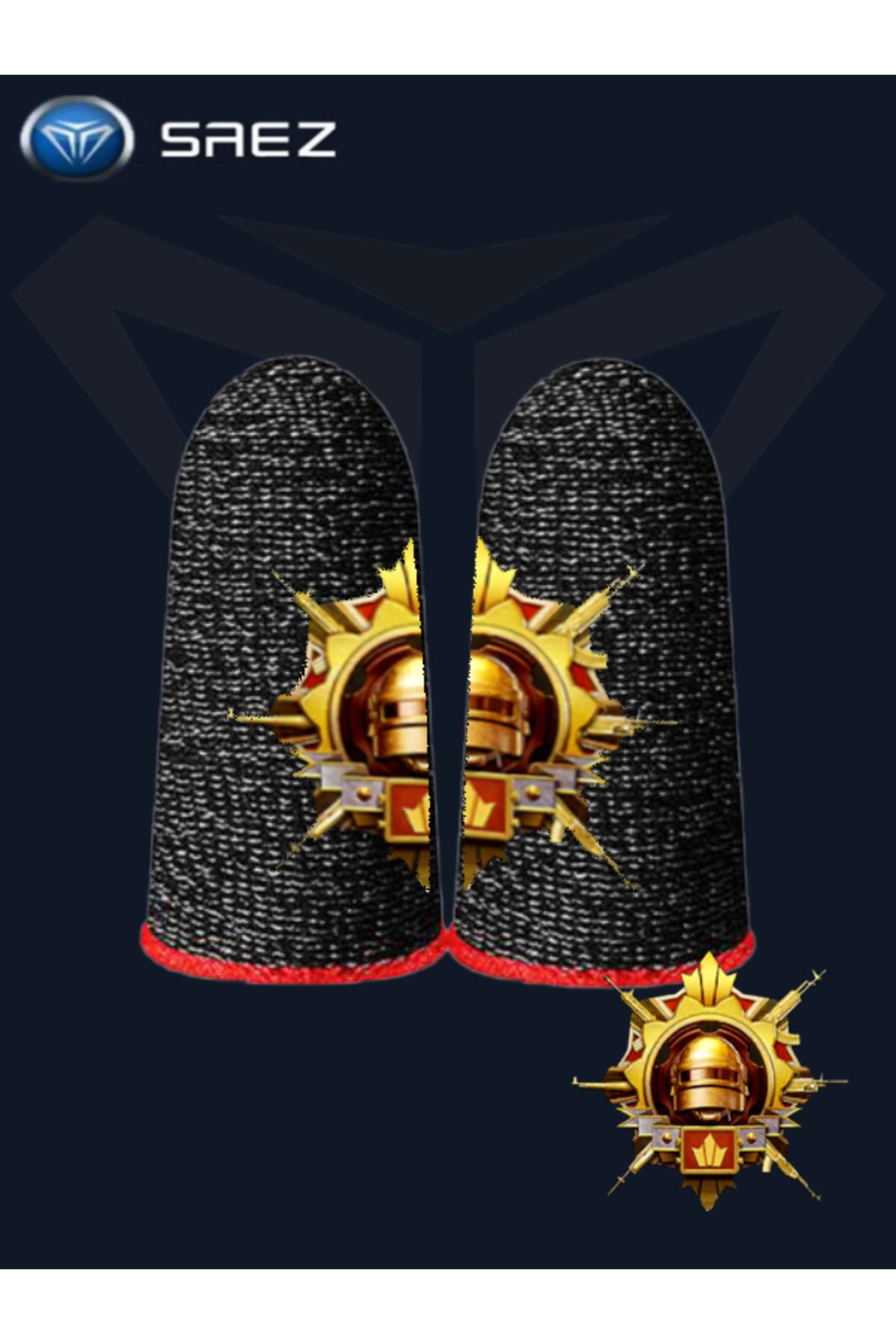 Saez E-spor Parmak Eldivenleri Pubg Oyun Eldiveni Ranked Conqueror 1 Çift 2 Parmaklık Limited Edition