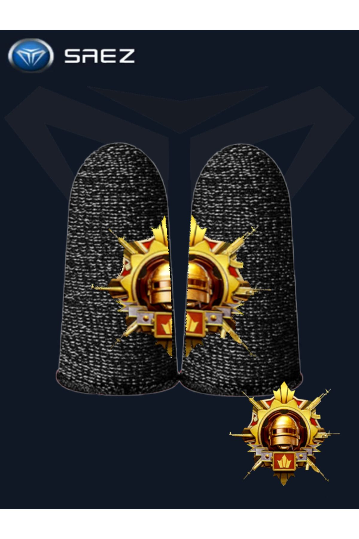 Saez E-spor Parmak Eldivenleri Pubg Oyun Eldiveni Ranked Conqueror 1 Çift 2 Parmaklık Limited Edition