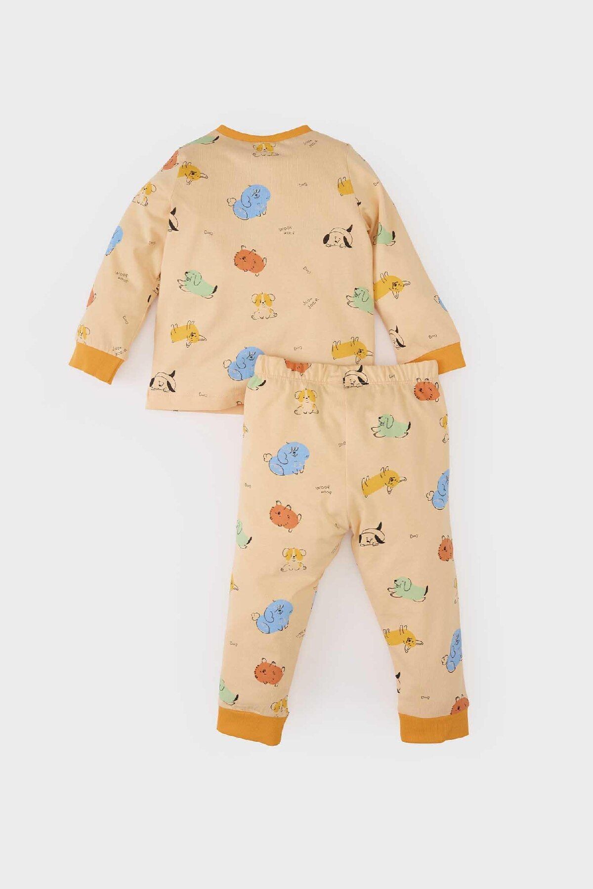 DeFacto-Baby Boys Pajama Sets Pattern Long Sleeve Elastic Long Bottom 7