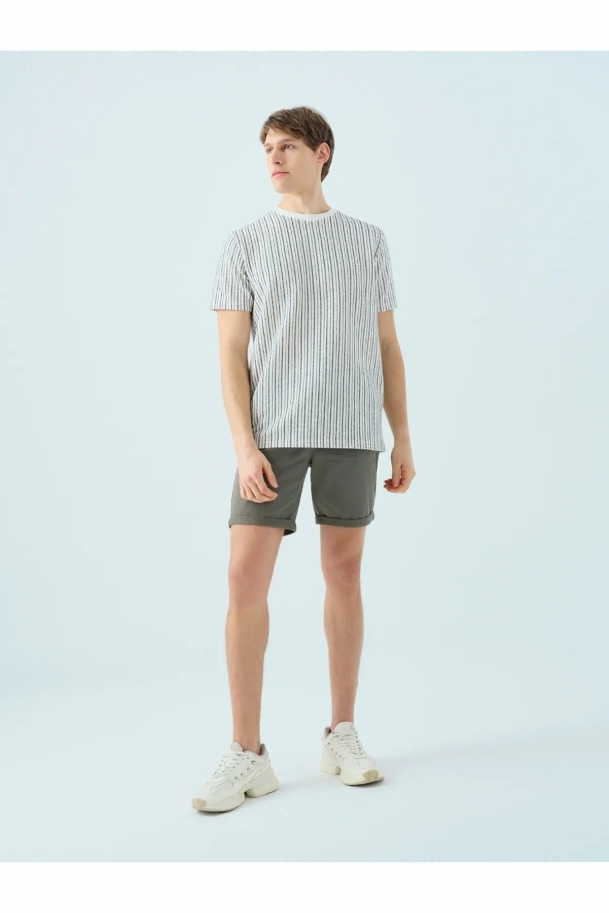 Loft-Men's Ecru Lf 2038584   Ecru m Tss T-Shirt Lf 2038584 -Ecru 2