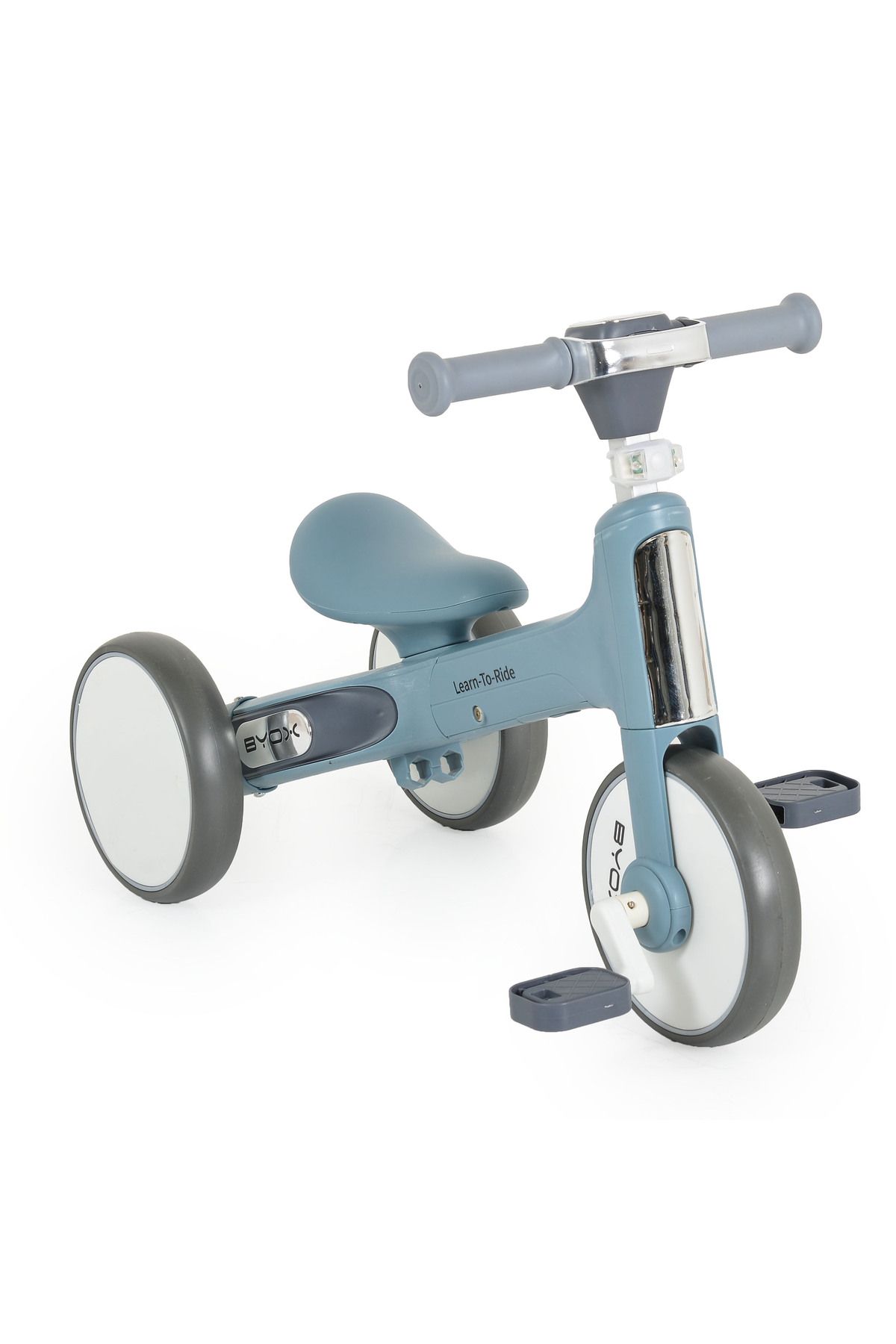 OEM Tricicleta Si Bicicleta Fara Pedale Pt Copii, Byox Ride Blue, Transformabil, Pliabil, Varsta 2 Ani Unisex - One Size