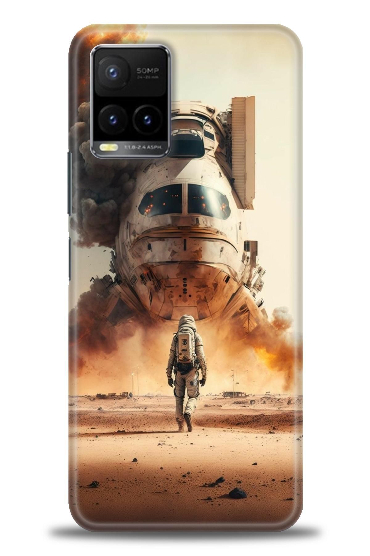 CooperTech Vivo Y21S / Y21 İle Uyumlu HD Baskılı Silikon Kılıf / Y V ÖzelSeri Vivo - 2935