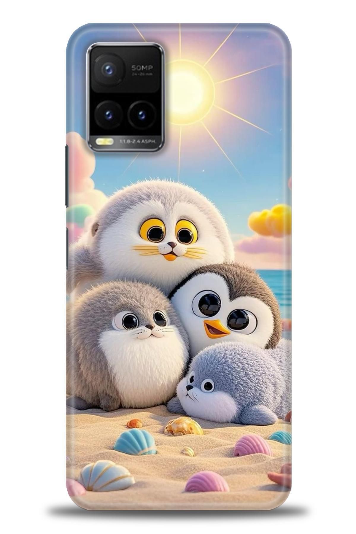 CooperTech Vivo Y21S / Y21 İle Uyumlu HD Baskılı Silikon Kılıf - ÖzelSeriVivo - 2073